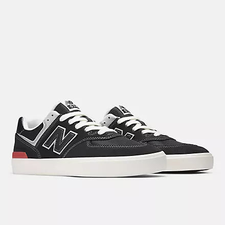 New Balance Numeric 574 Wide Vulc  Shoes - Black/Grey