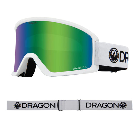 Dragon 2025 DX3 OTG Goggle - White/LL Green Ion