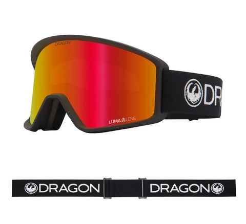 Dragon 2025 DXT OTG Goggles - Black/LL Redion