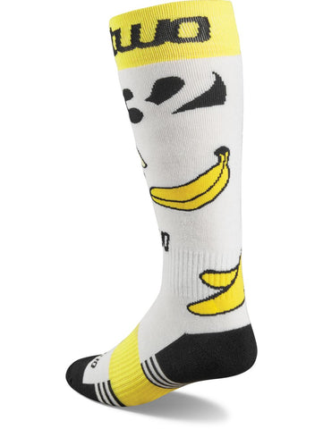 Thirty-Two Snow Double Socks 2025 - Yellow/White