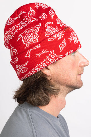 Corduroy 2025  Flash Beanie - Red