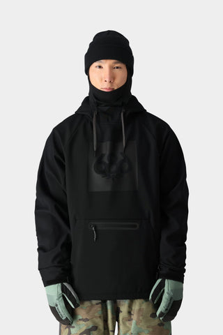 686 Waterproof Hoodie 2025 - Black