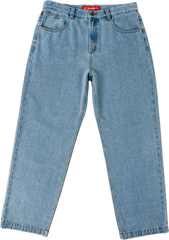 Loviah OG Baggy 5 Pocket Denim Pants - White Blue Wash