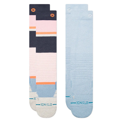 Stance Snow Socks Powdered Mid 2pk 2025 - Pink Fade