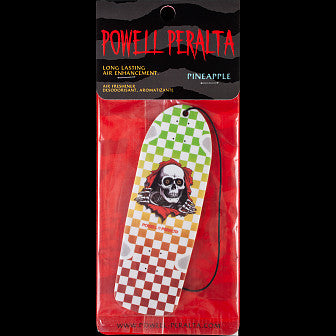 Powell Peralta Ripper Checker Rasta Fade Air Freshener - Pineapple