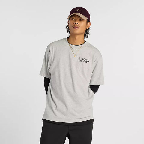 New Balance Numeric Small Logo Jersey T-Shirt - Athletic Grey