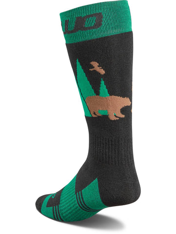 Thirty-Two Snow Double Socks 2025 - Black/Green