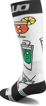 Thirty-Two Snow Double Socks 2025 - White/Black