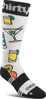 Thirty-Two Snow Double Socks 2025 - White/Black