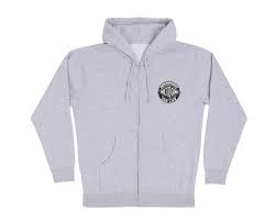 Independent Life Clutch Zip Hoodie - Heather Grey