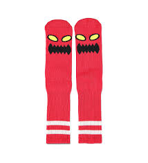 Toy Machine Monster Face Socks - Red