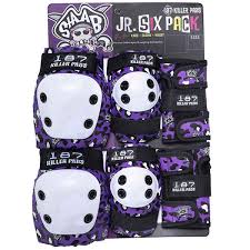 187 Killer Pads Jr. Six Pack Combo Pack - Staab Purple