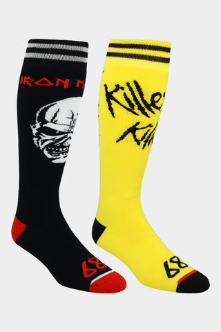 686 x Iron Maiden Mens 2-Pack Snow Socks 2025 - Assorted