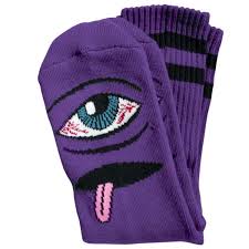 Toy Machine Bloodshot Eyes Socks - Purple