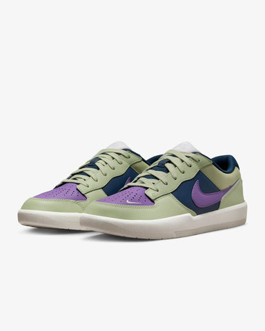 Nike SB Force 58 PRM L Shoes - Olive Aura/Black Raspberry