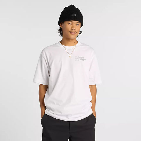 New Balance Numeric Small Logo Jersey T-Shirt - White