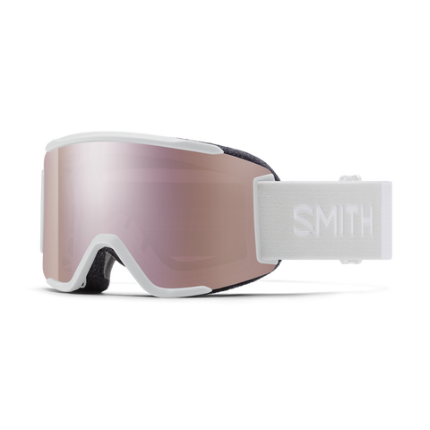 Smith 2025 Squad S Goggle - White Vapor + ChromaPop Everyday Rose Gold Mirror Lens